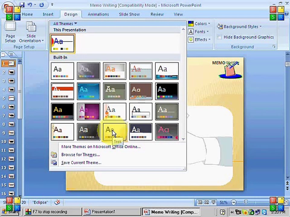 How to make diffrent type of Design in powerpoint Urdu/hindi Tutorial