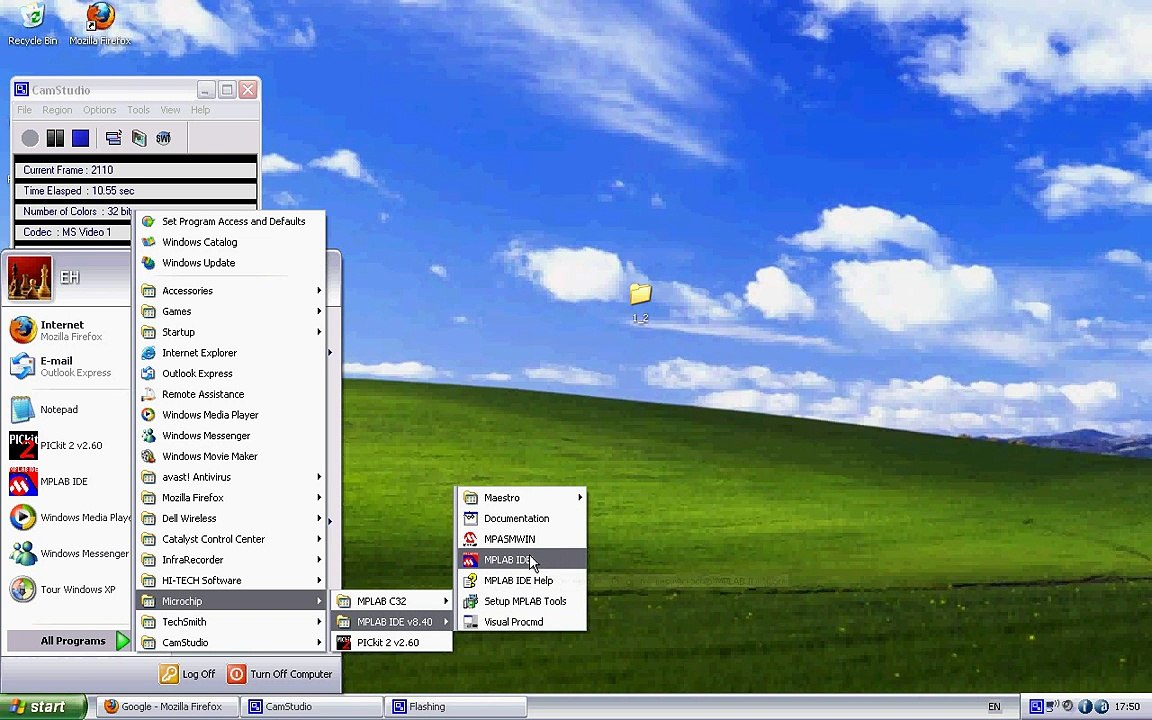 Compiling in in mplab