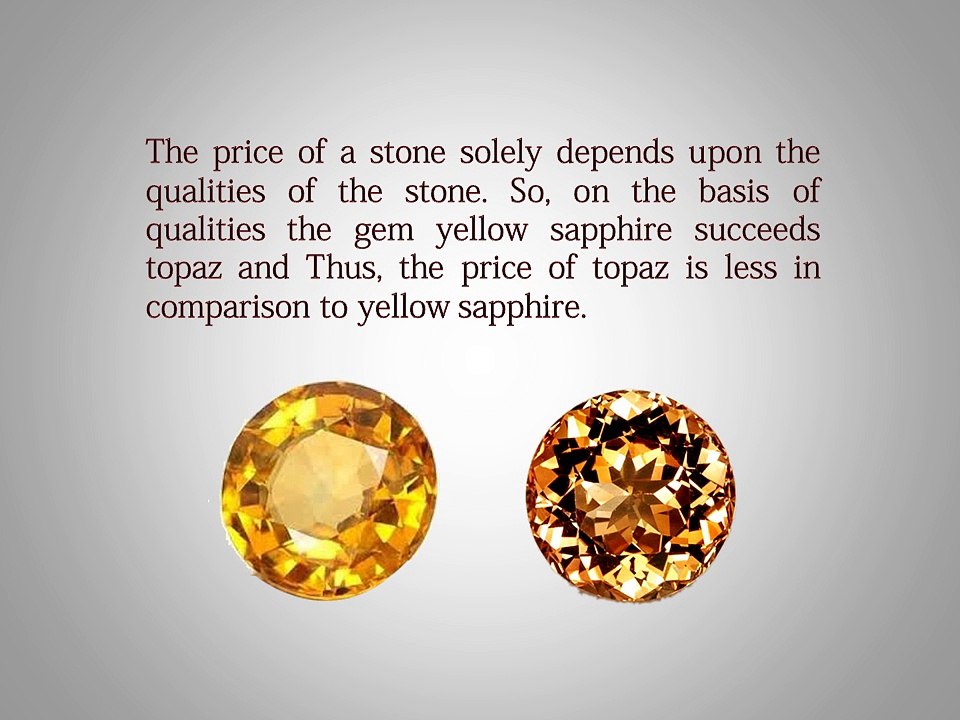 Difference Between Yellow Sapphire And Topaz