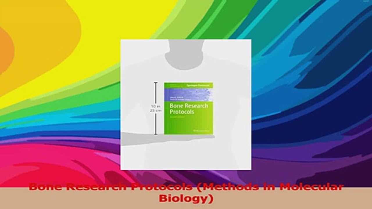 Bone Research Protocols Methods in Molecular Biology PDF