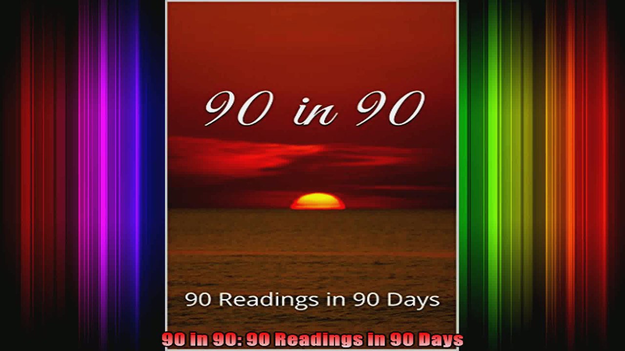 90 in 90 90 Readings in 90 Days
