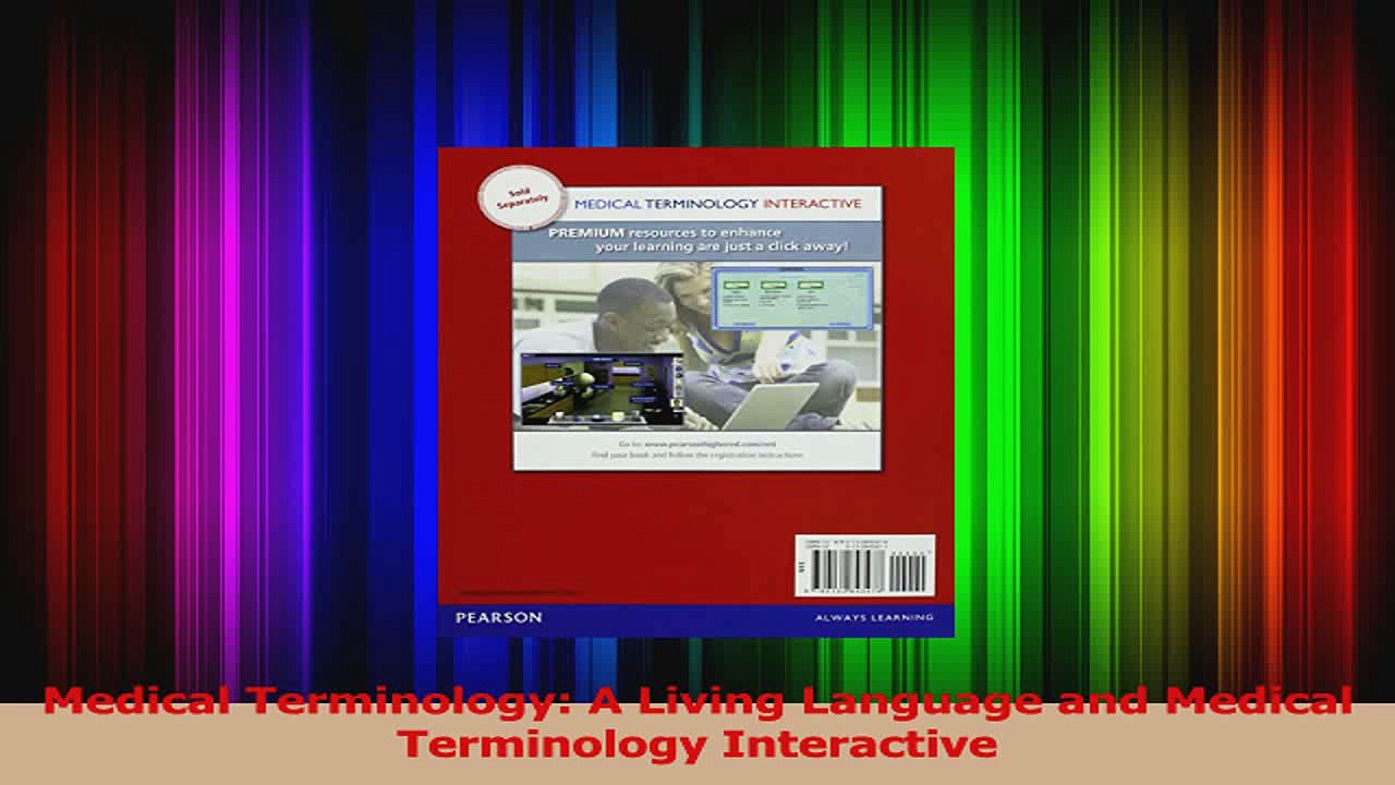 Medical Terminology A Living Language and Medical Terminology Interactive Read Online