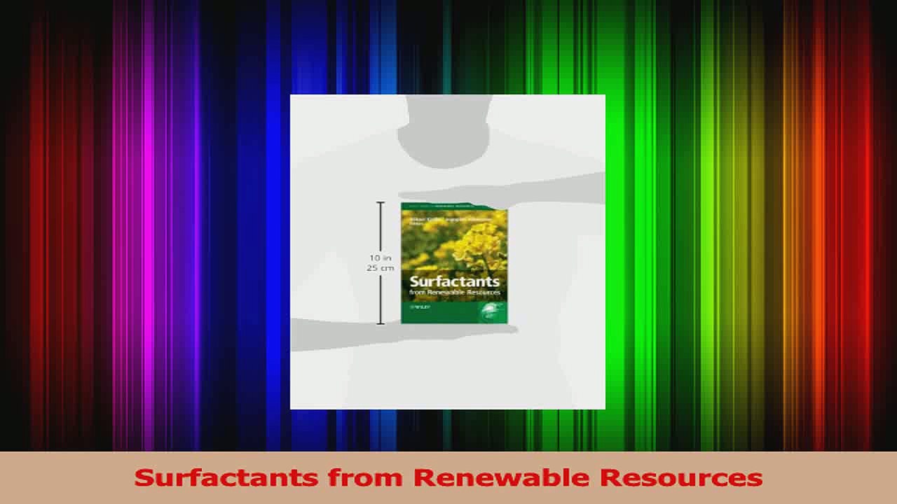 PDF Download  Surfactants from Renewable Resources Download Full Ebook