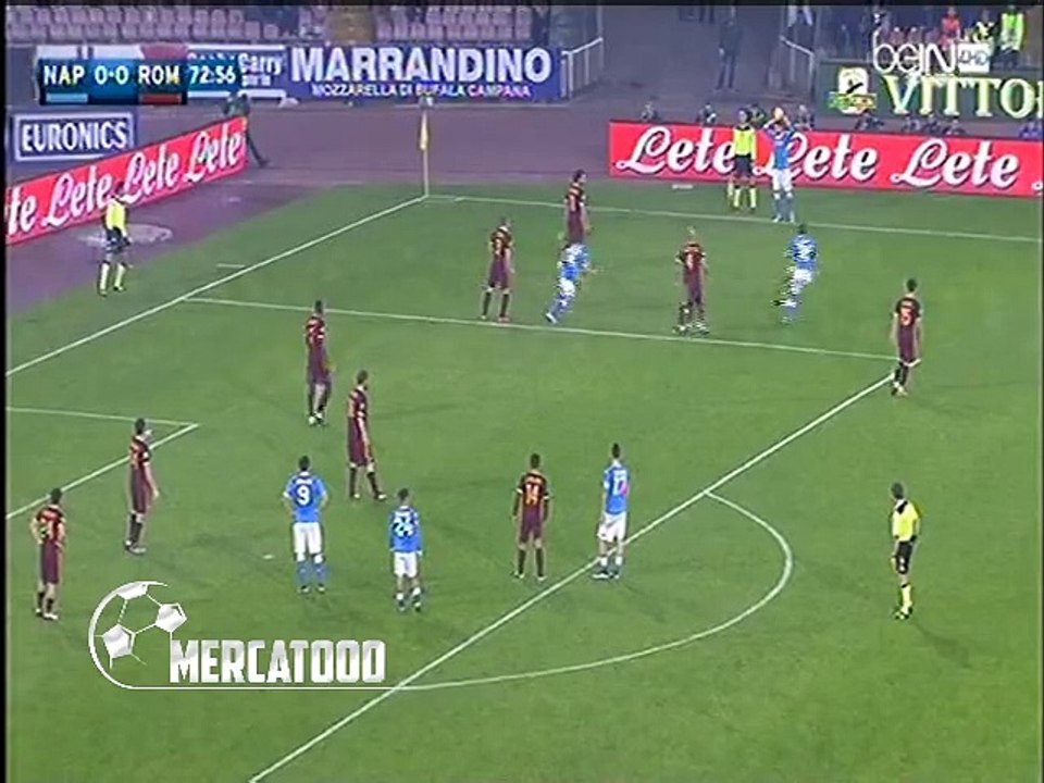 اصابة محمد صلاح امام نابولي