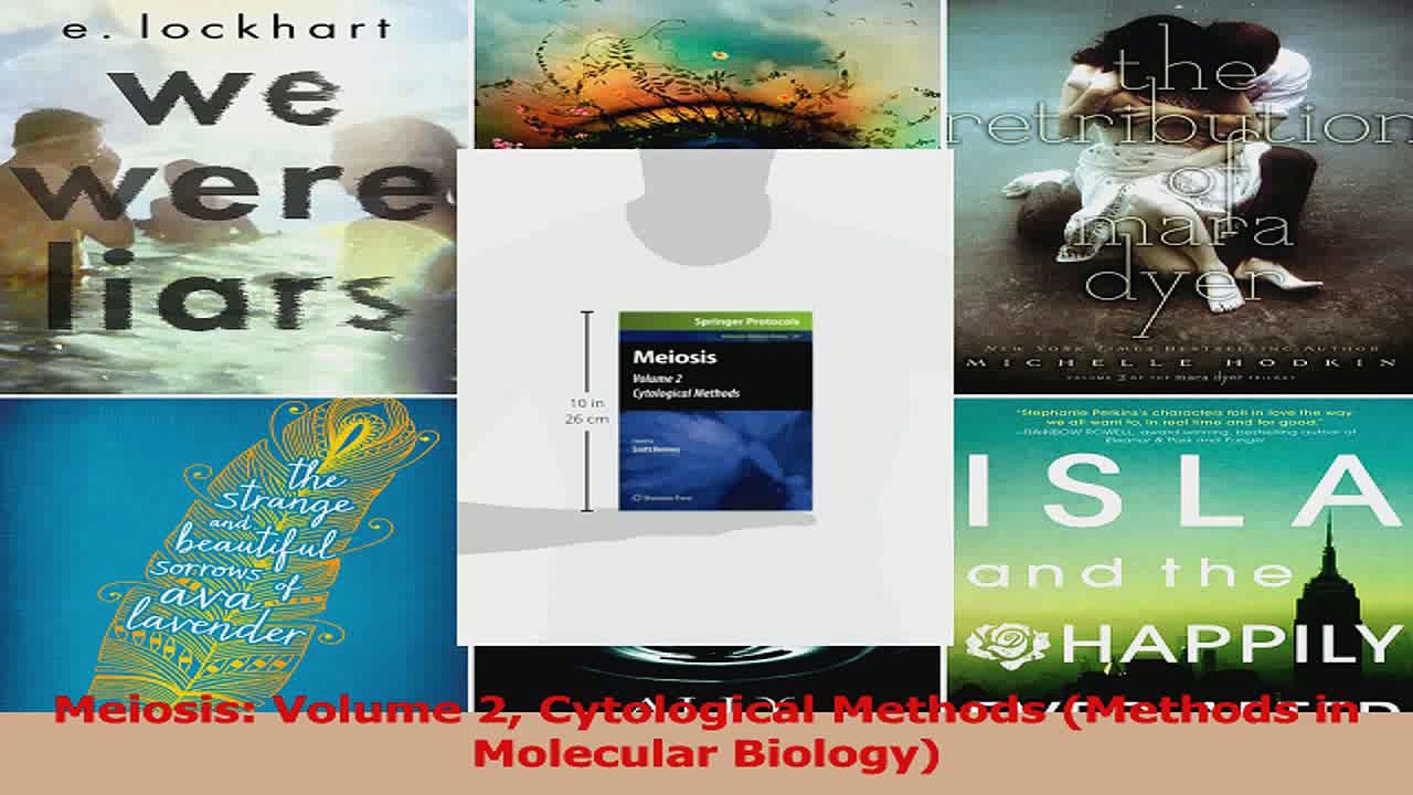 Read  Meiosis Volume 2 Cytological Methods Methods in Molecular Biology Ebook Free
