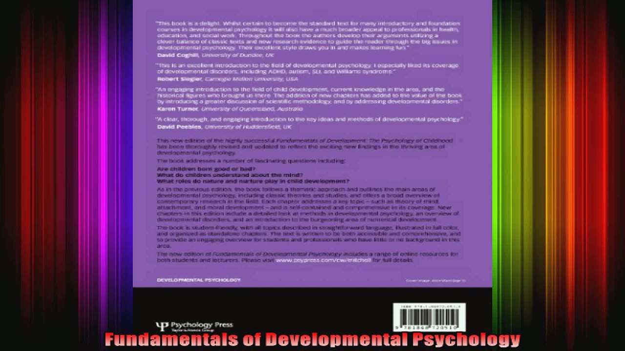 Fundamentals of Developmental Psychology