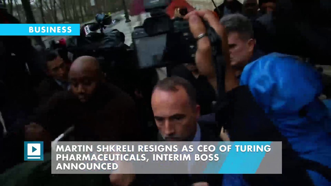 Martin Shkreli Resigns as CEO of Turing Pharmaceuticals, Interim Boss Announced