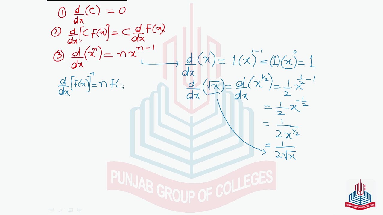 Theorems on Differentiation