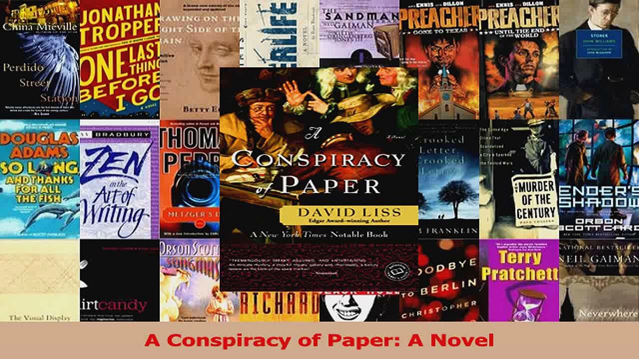 A Conspiracy of Paper A Novel PDF