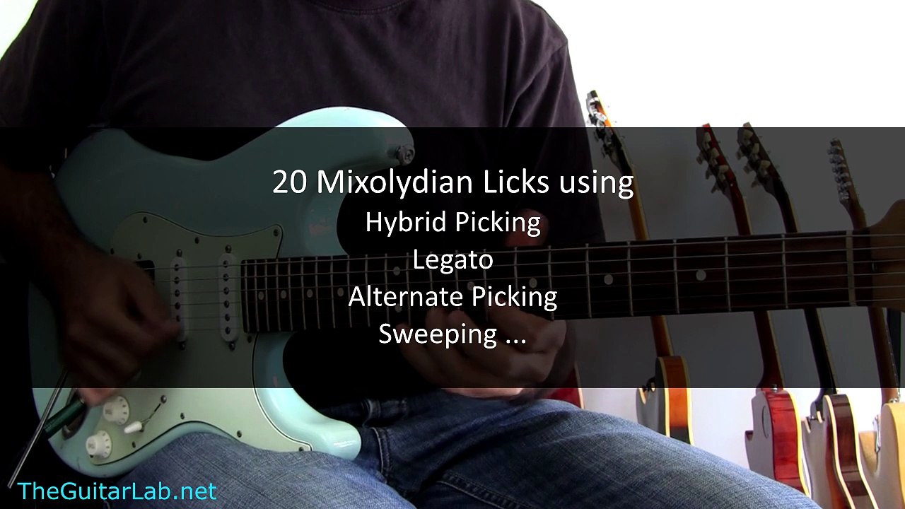 20 Mixolydian Licks - TheGuitarLab.net -