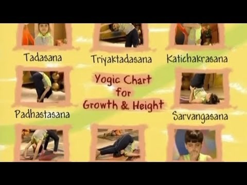 Yoga For Kids - Yogic Chart For Growth And Hight - English