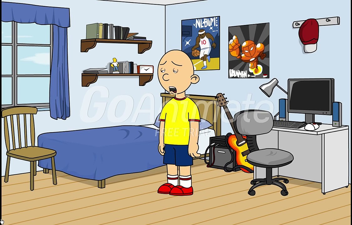 Caillou gets his voice changed and gets grounded