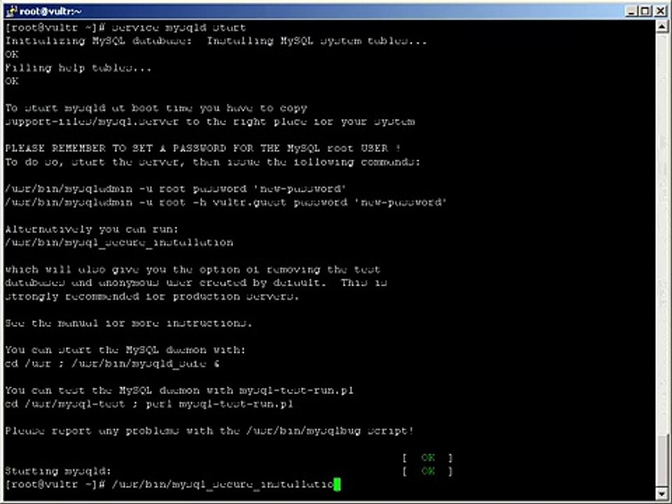 centos 6 - install apache, my sql & php