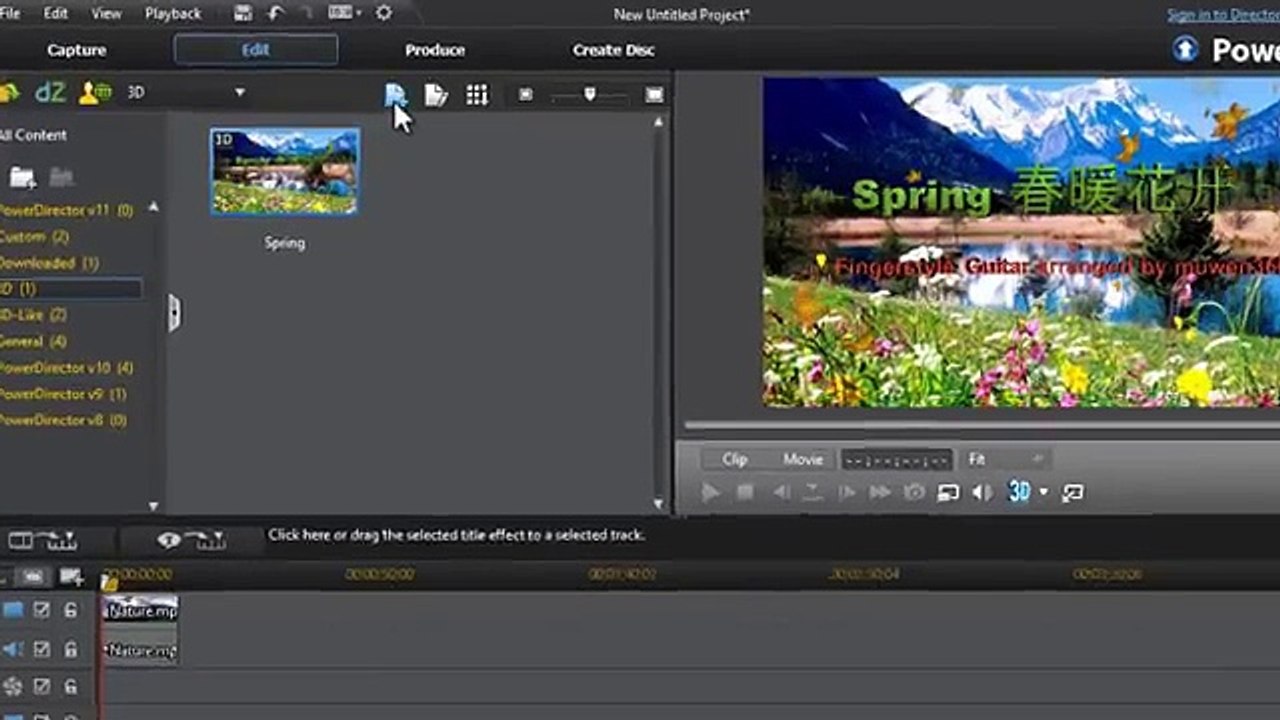 PowerDirector Tutorial - How To Add Text and Text Effects to Videos
