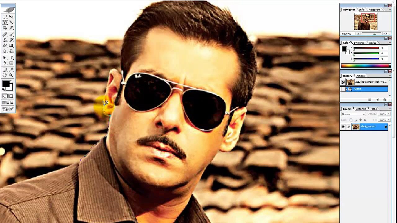 Guide pour changer le fond d'une photo dans Photoshop CS