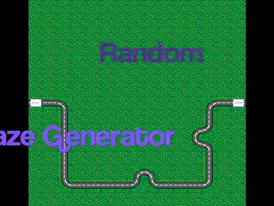Maze generator with Pi song