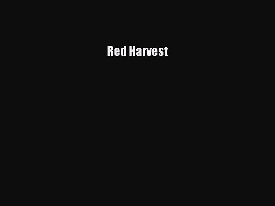 (PDF Download) Red Harvest Download