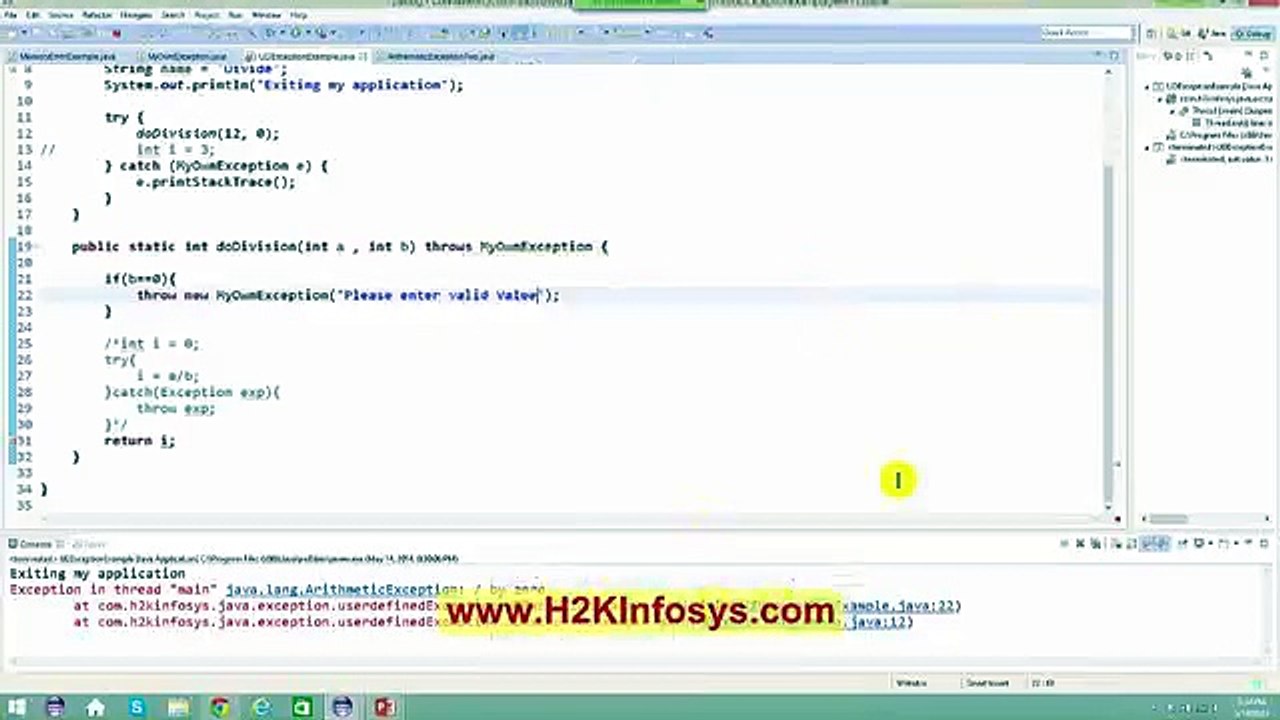 Core Java Tutorial For Beginners Exception Clip6-15
