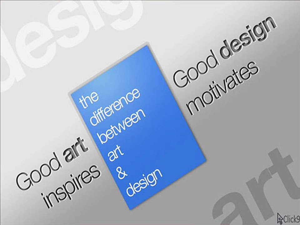 The Difference Between Art and Design.