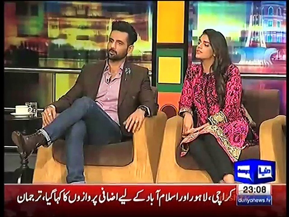 Sanam Saeed and Mohib Mirza in Mazaaq Raat