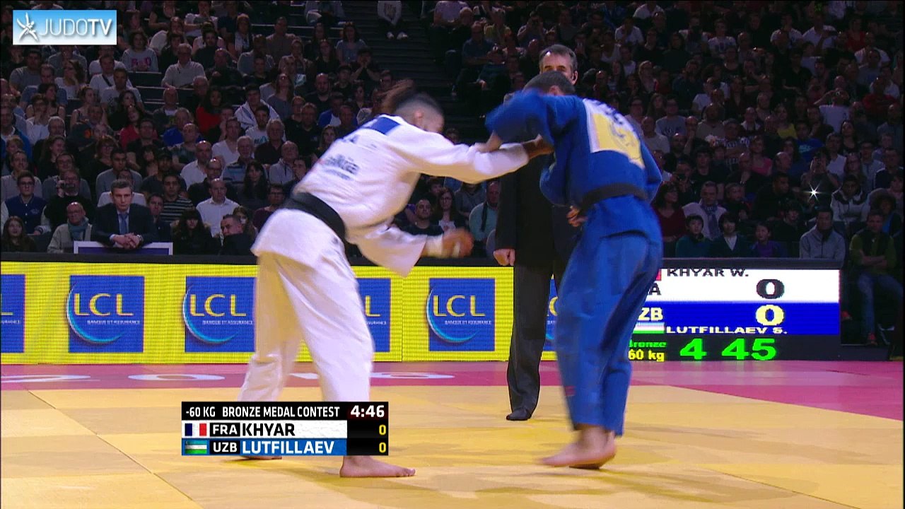 PGS2016 BRONZE -60kg : KHYAR (FRA) vs. LUTFILLAEV (UZB)