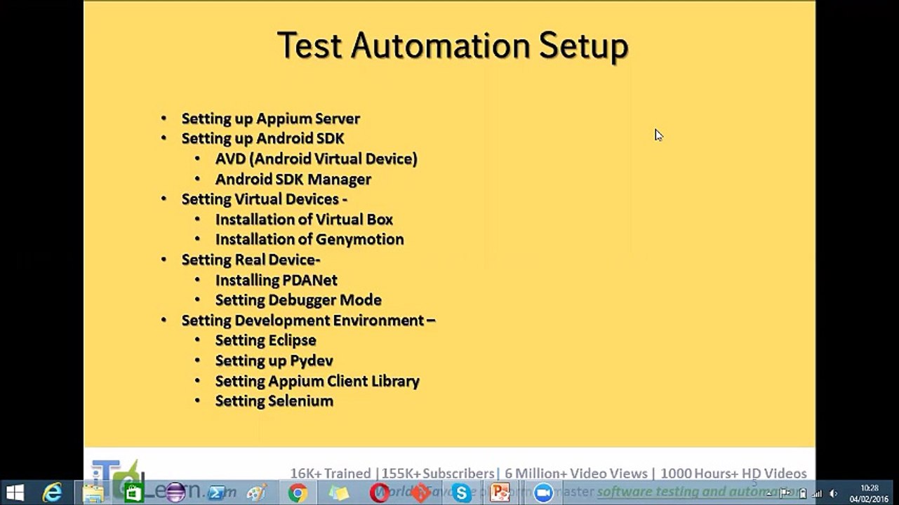 Mobile Application Testing (android) Video based learning by ITeLearn Day-02