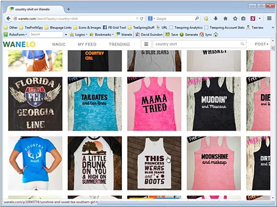 Tee Inspector Review and Tutorial | How to research new shirt design ideas using the Wanelo tool
