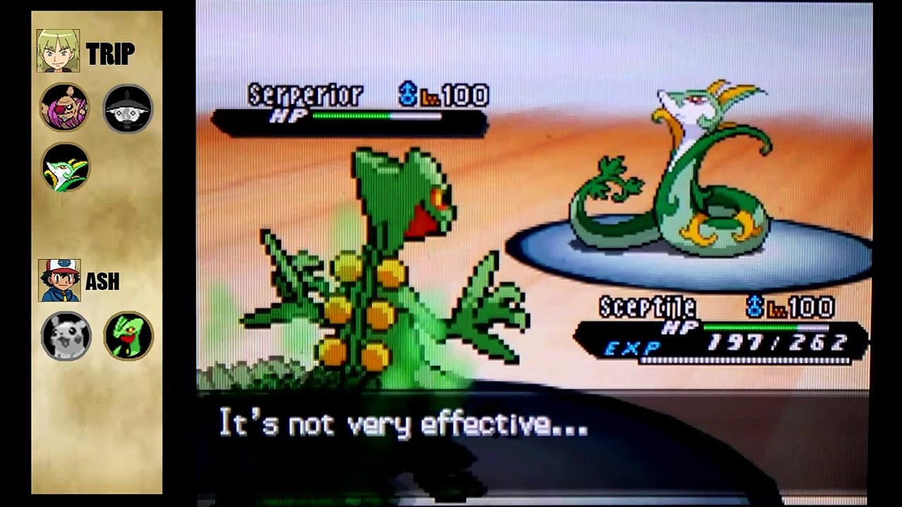 Pokemon Black and White 2 Wifi Battle - Ash Vs Trip