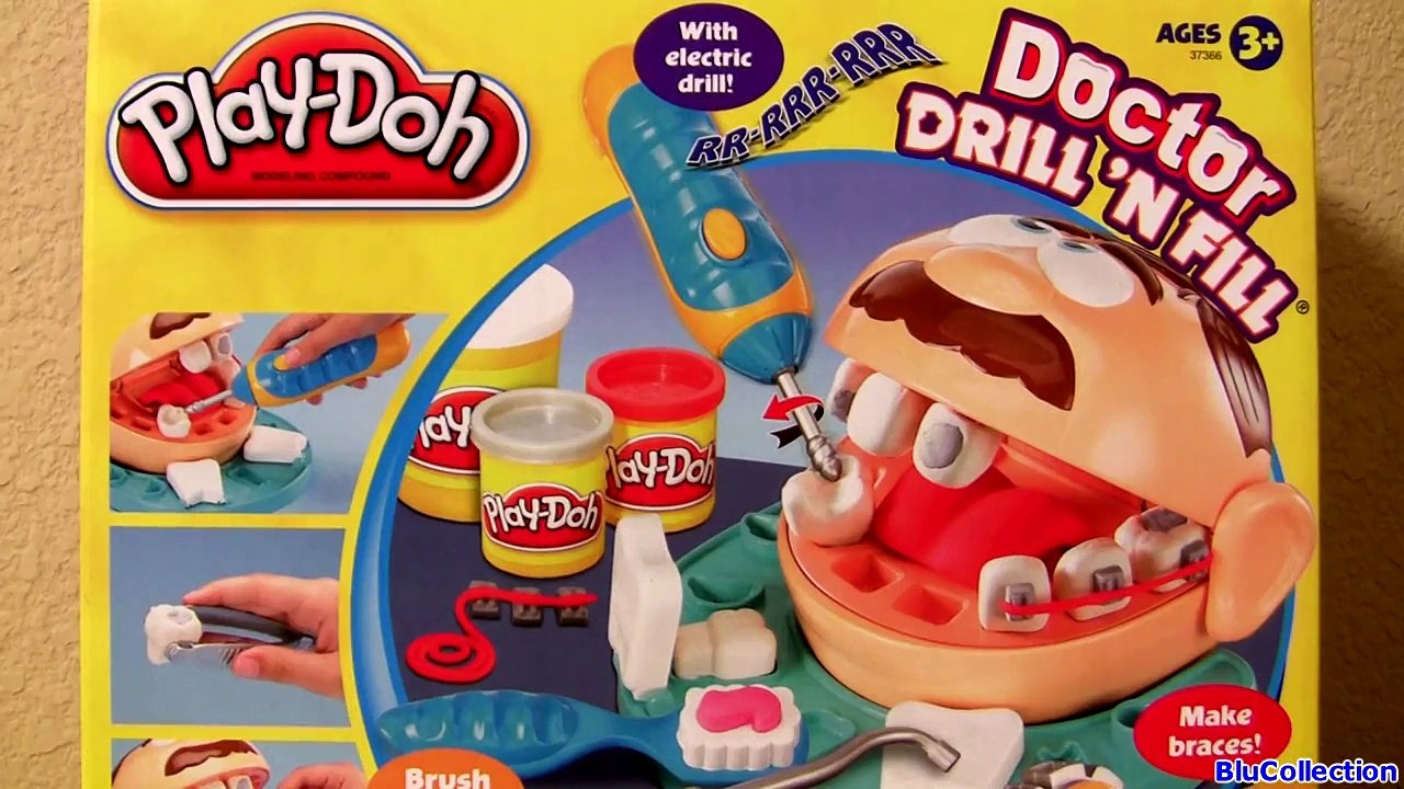 Play Doh Doctor Drill N Fill Set El Dentista Bromista - Dottor Trapanino - Le Dentiste Play Dough