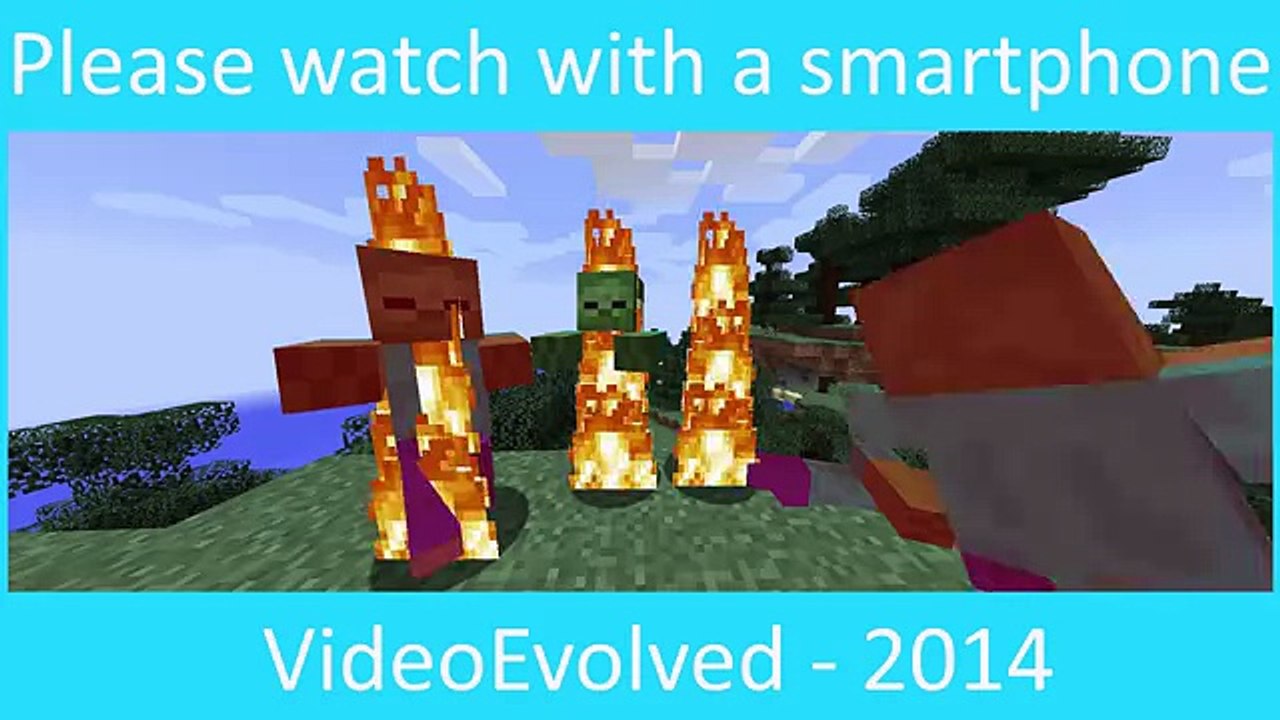 Burning Zombies [Minecraft] _ 360 Degrees _ VideoEvolved