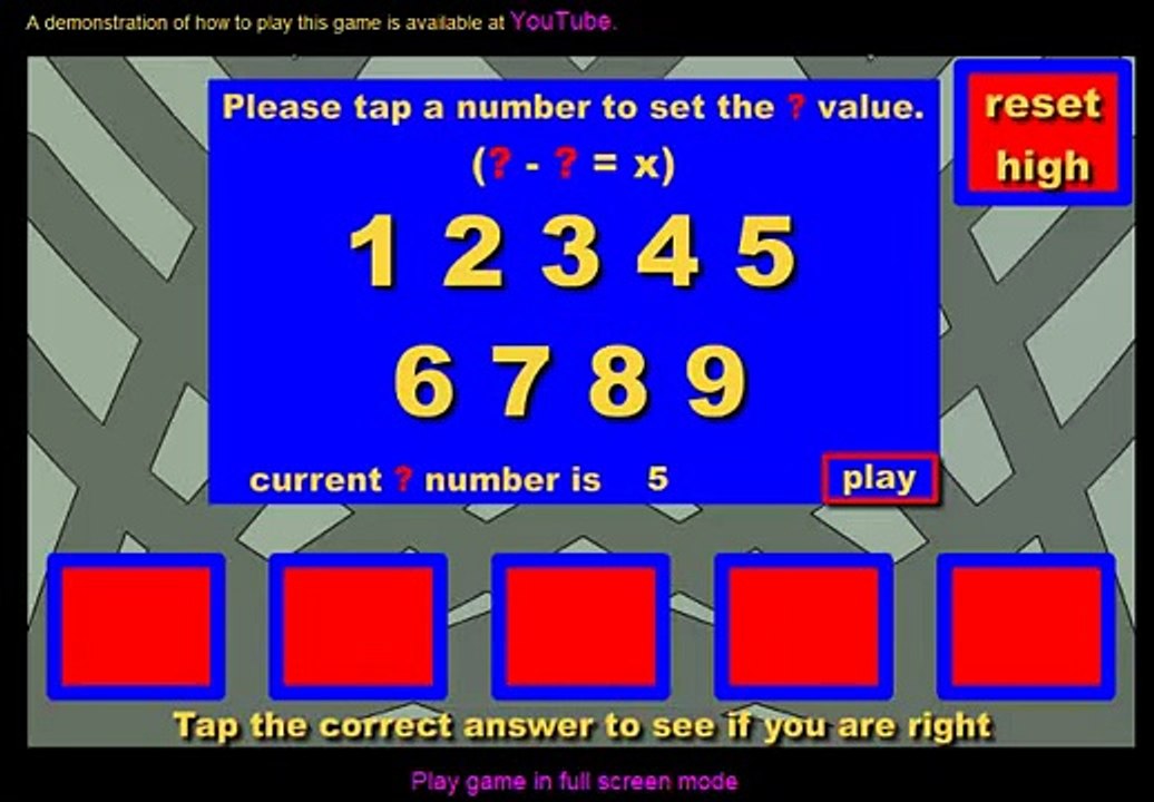 Maths Subtraction Game Demo.mp4