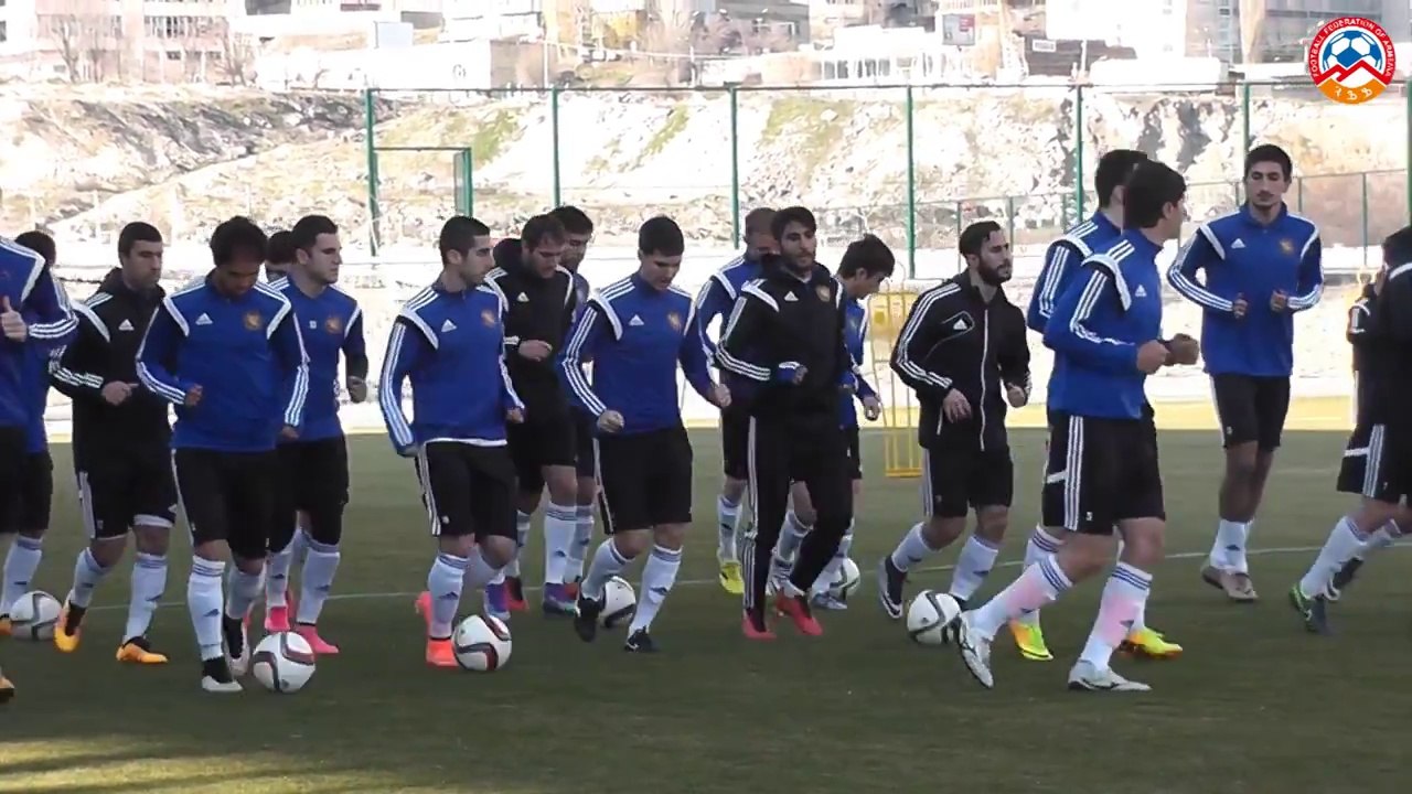 Открытая тренировка сборной Армении по футболу
