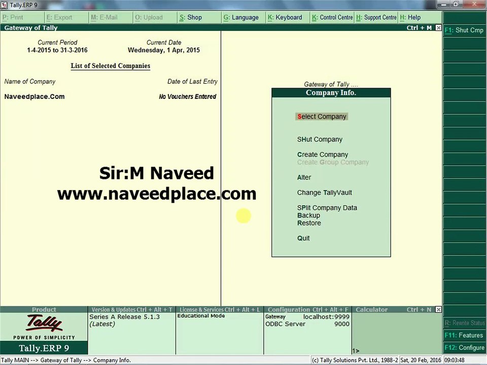 Tally Tutorials In Urdu And Hindi