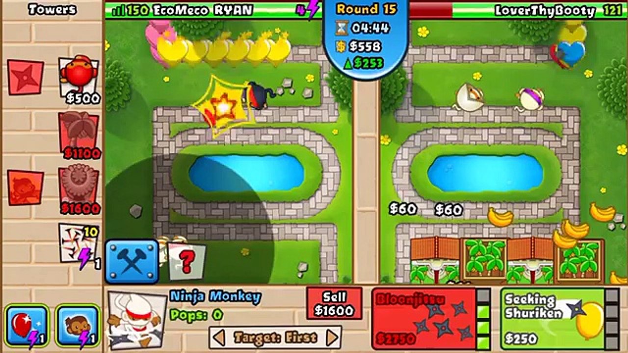 [2] ••1 TYPE OF TOWER•• NINJA MONKEY!!