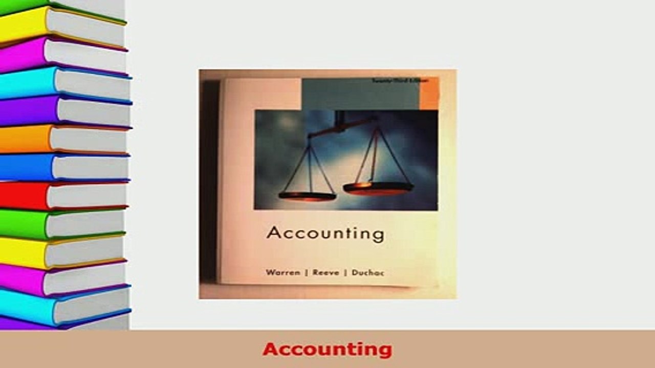 PDF  Accounting PDF Full Ebook