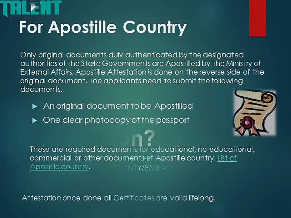 What is Documents required for Certificate Attestation