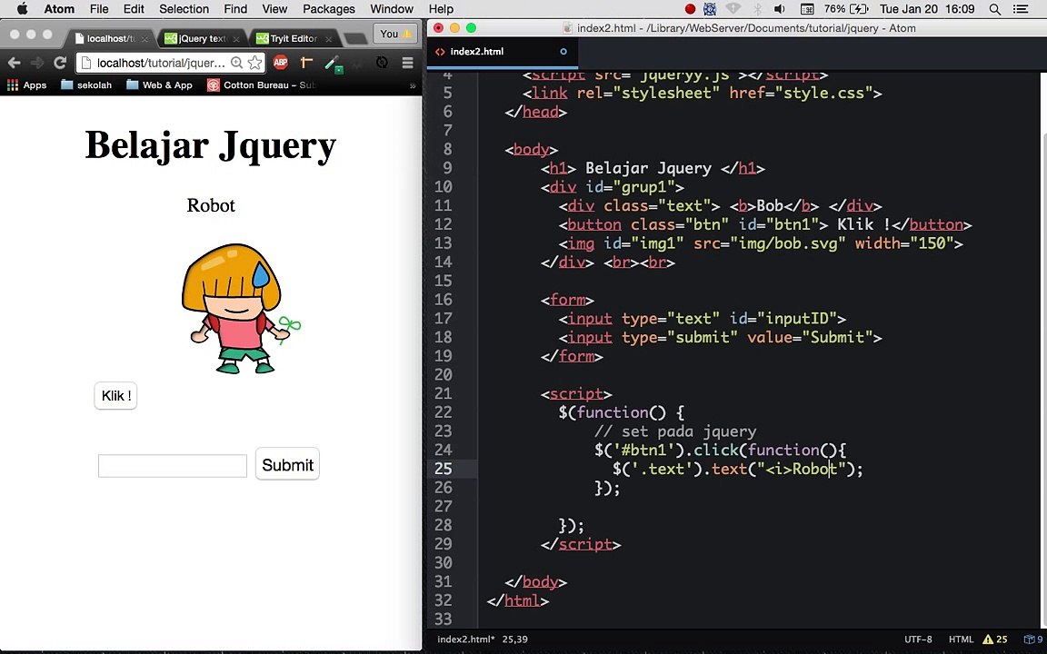 Belajar JQuery (Set)