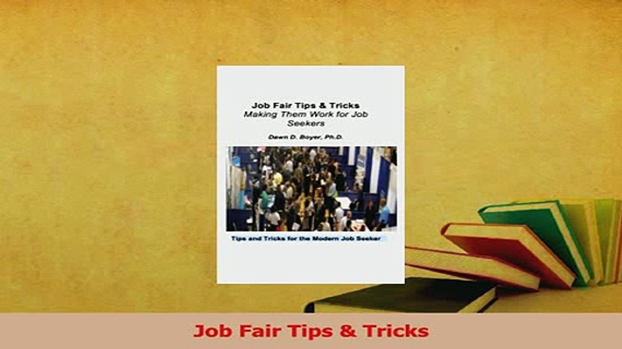 PDF  Job Fair Tips  Tricks Download Full Ebook