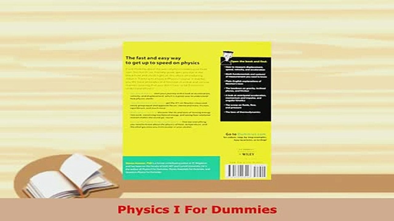 PDF  Physics I For Dummies  EBook