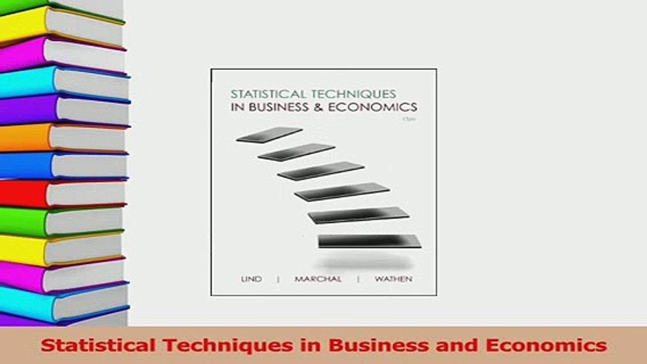 Read  Statistical Techniques in Business and Economics PDF Free