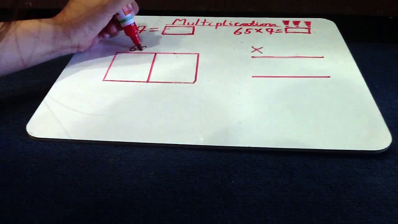 Grid Multiplication 2-digits by 1-digit