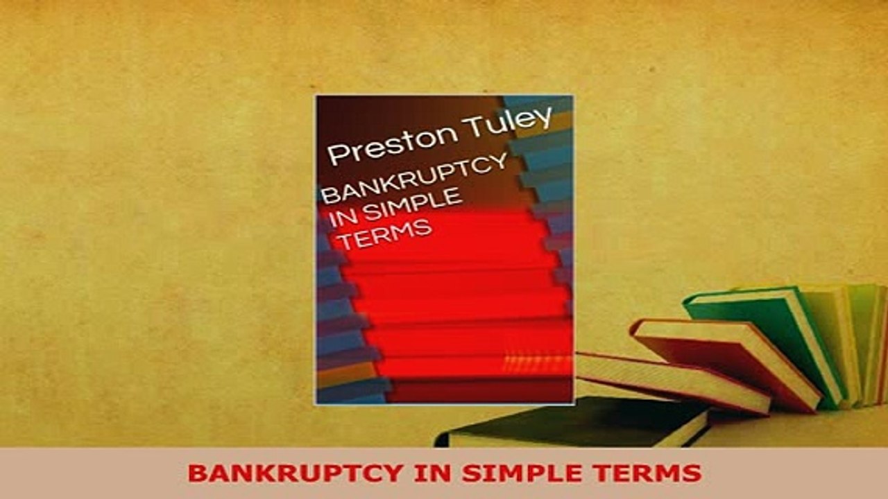Download  BANKRUPTCY IN SIMPLE TERMS  EBook