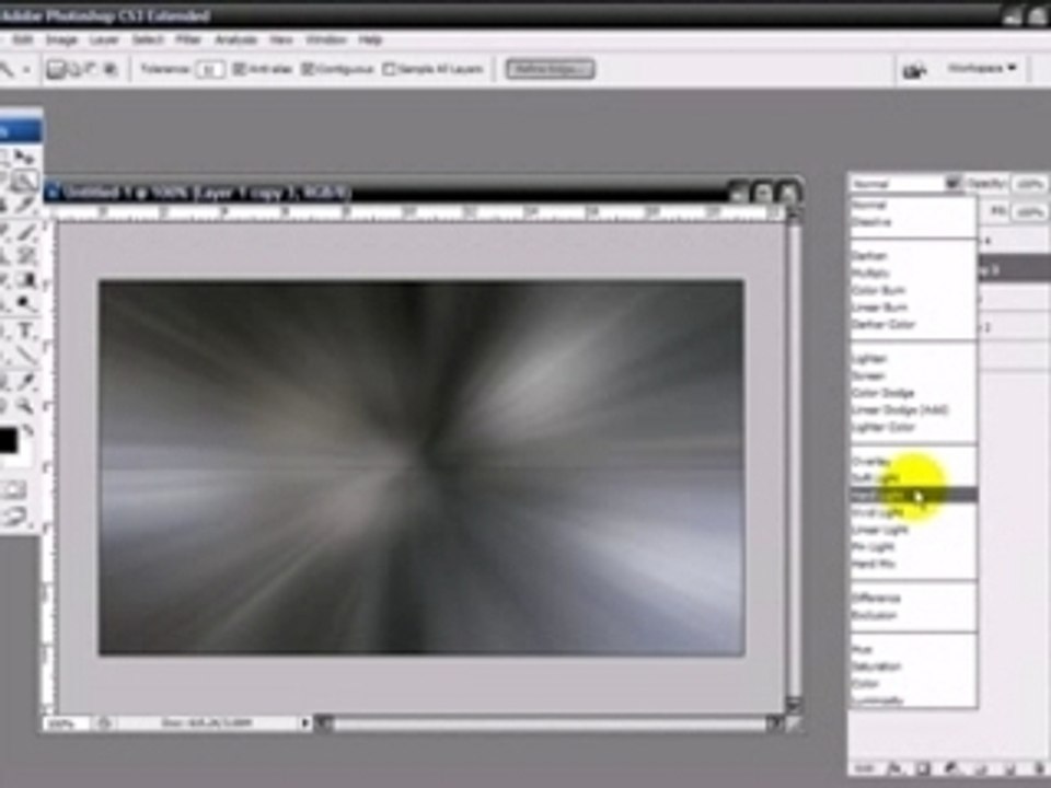 Tutorial #2a - neon highlights on background and text