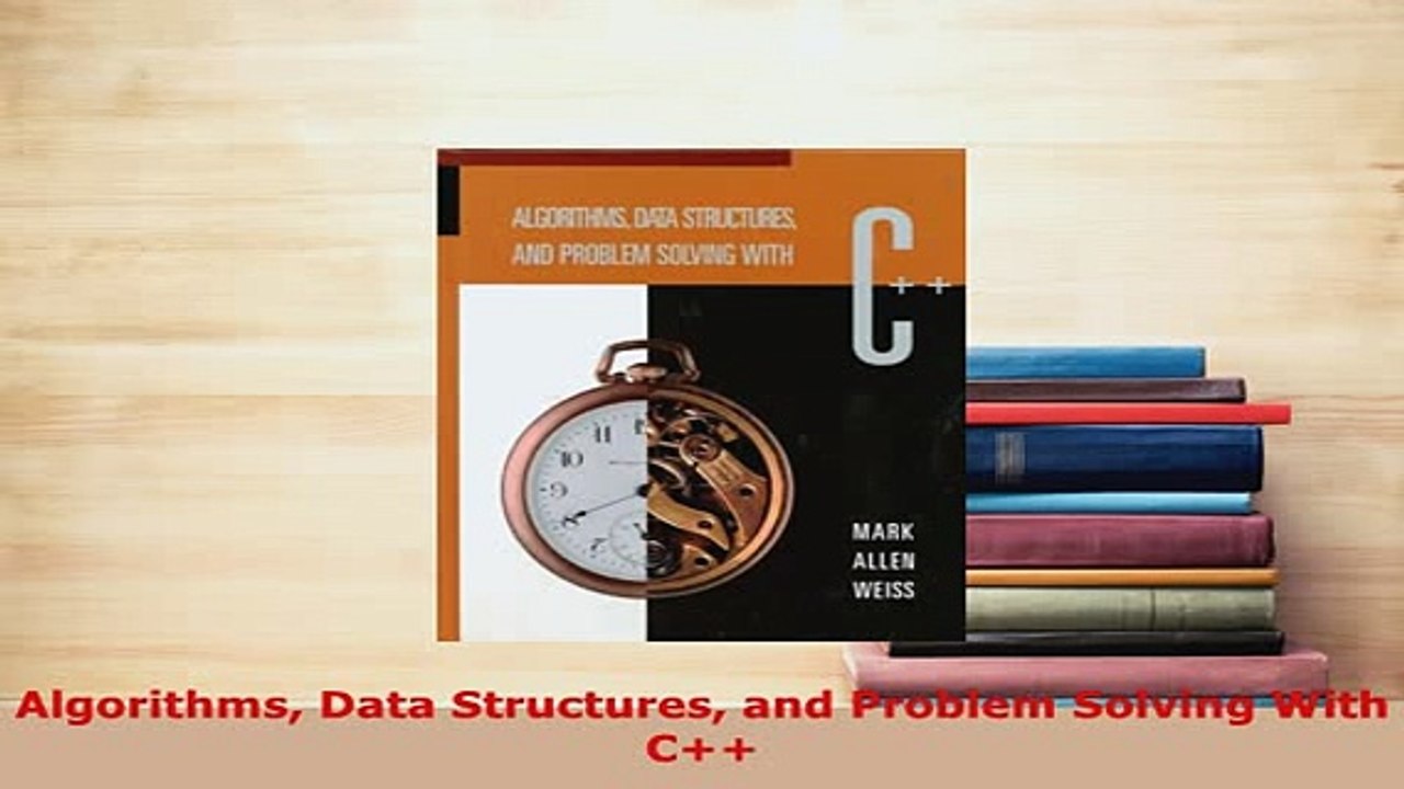 PDF  Algorithms Data Structures and Problem Solving With C  EBook