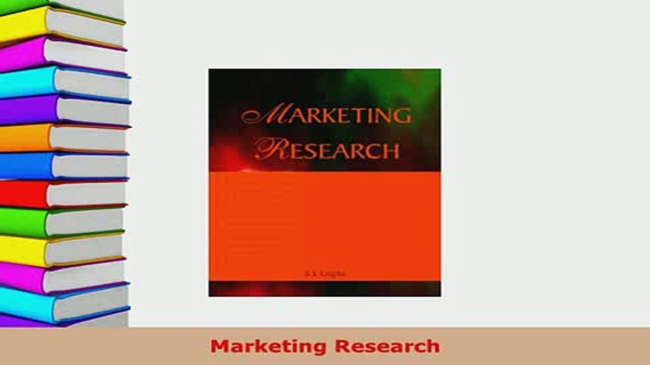 PDF  Marketing Research PDF Full Ebook