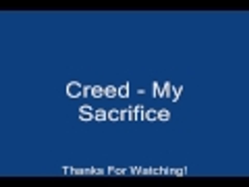 Wesley Tyler -Acoustic Sessions - Creed - My Sacrifice