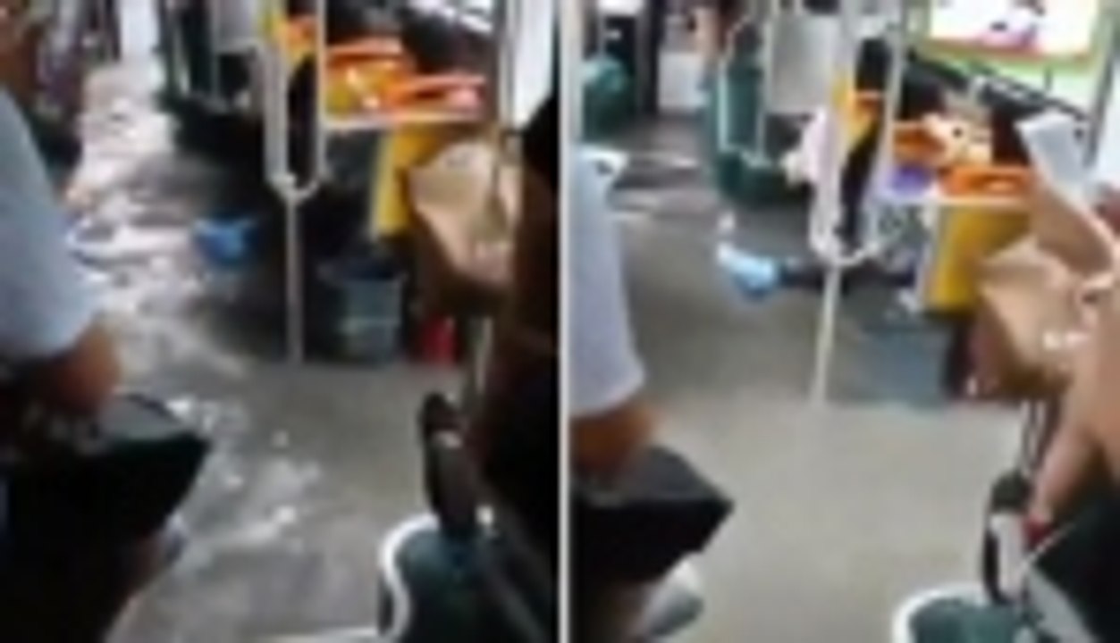 Otobüste sulu yolculuk!