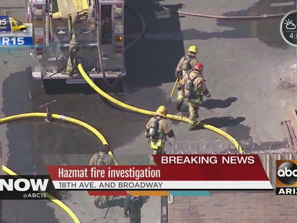 Hazmat fire investigation