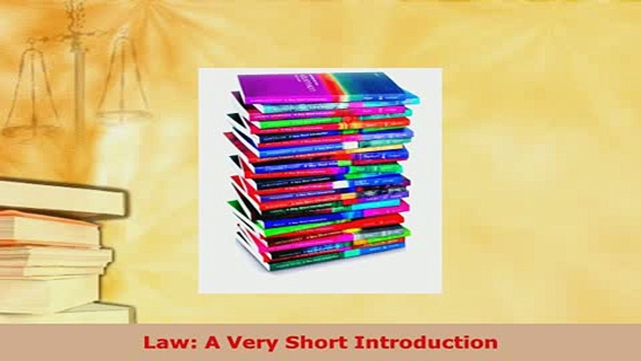 PDF Law: A Concise Introduction 📚
