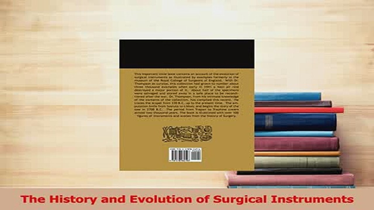 PDF  The History and Evolution of Surgical Instruments Free Books